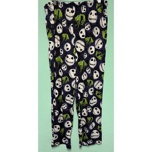 Disney Nightmare Before Christmas PJ Pants Jack Halloween Pumpkin King Sz L READ